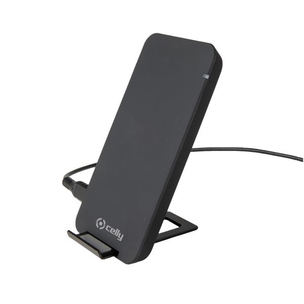 Celly WIRELESS CHARGER PAD STAND 10W BK